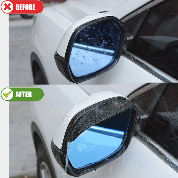 Car Rearview Mirror Rain Shield | Carbon Fiber Rain Visor Guard - Carmodza.com