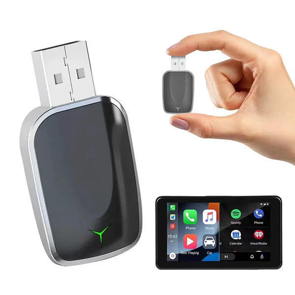 Wireless CarPlay Android Auto Adapter | 2-in-1 USB Dongle - Carmodza.com