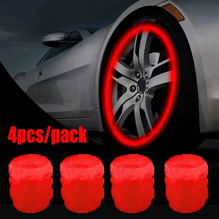 Luminous Car Tire Valve Caps | Universal Glow-in-the-Dark