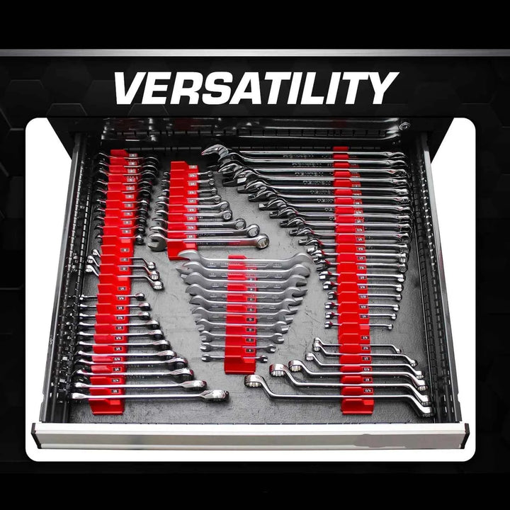 Wrench Rack Wrench Rack Holder Capacity Multifunctional Compact ABS Magnetic Modular Wrench Organizer Wrench Rack Holder