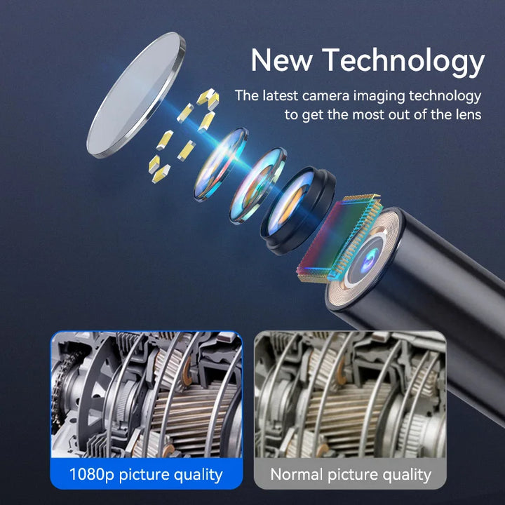 Industrial Borescope Endoscope Camera 4.3" HD 1080P Car Inspection - Carmodza.com