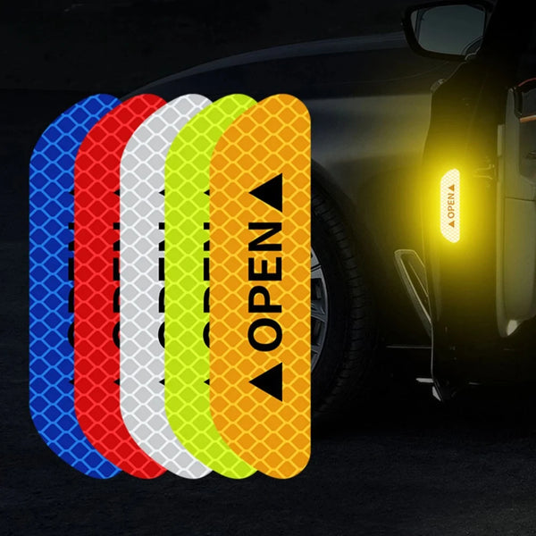 Car Door Reflective Warning Stickers | High-Visibility Safety Decals - Carmodza.com