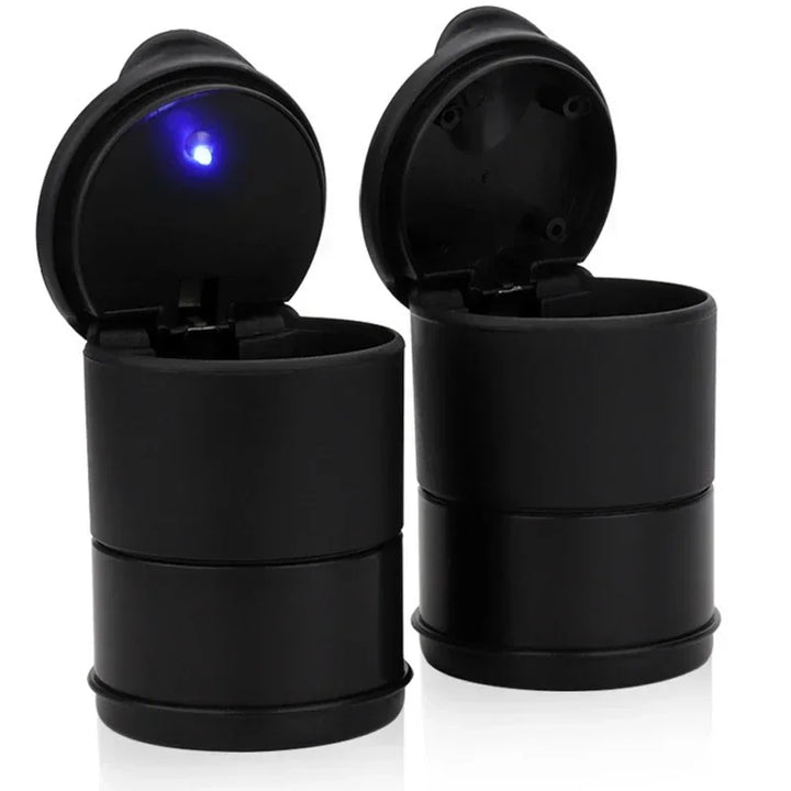 Car LED Ashtray Storage Cup – Portable Auto Garbage Container - Carmodza.com
