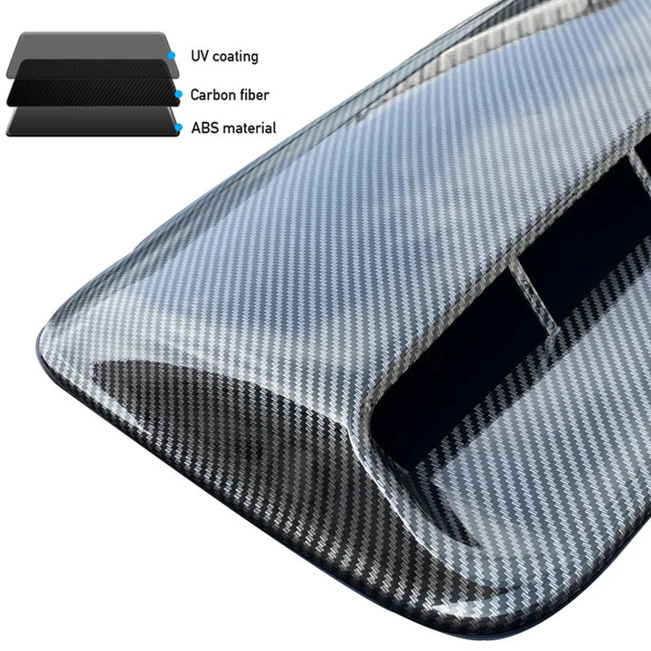 Universal Car Air: Flow Decorative Intake Hood Scoop Bonnet Vent - Carmodza.com