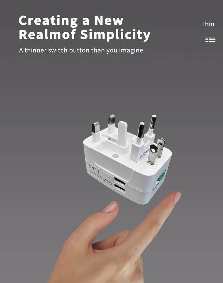 Universal Travel Adapter with USB Ports Charger - Carmodza.com