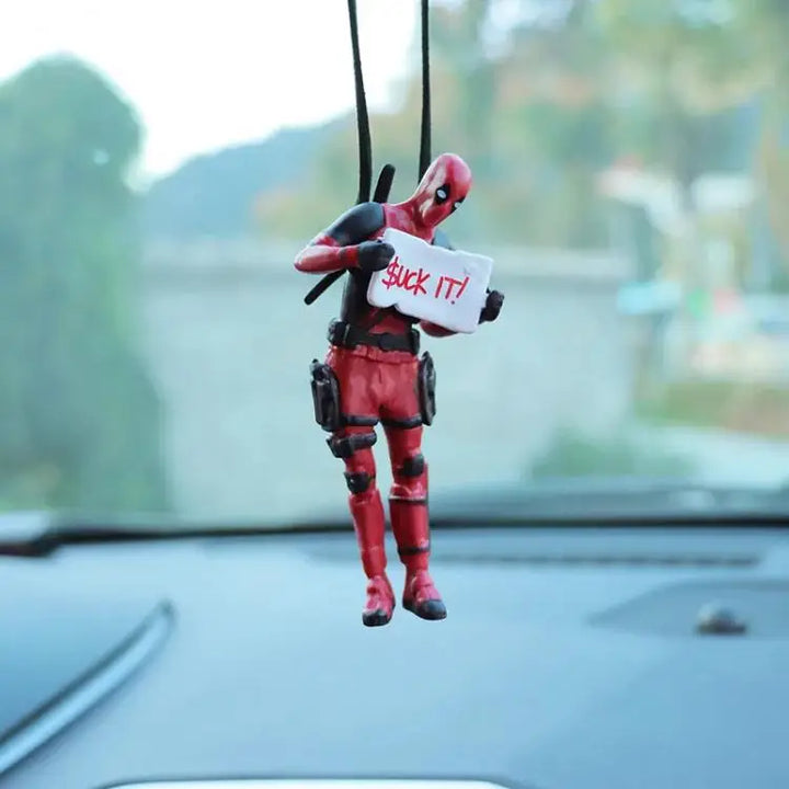 Deadpool Car Pendant for Rearview Mirror Keychain and Decorative Ornaments - Carmodza.com