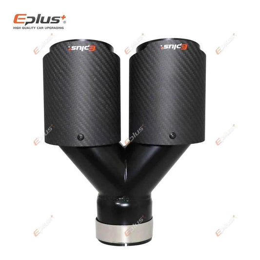 Car Carbon Fiber Exhaust Tip, Y Shape Muffler Dual Outlet - Carmodza.com