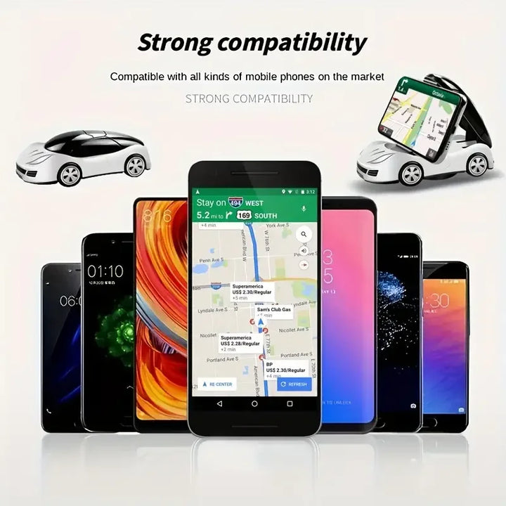 Car Dashboard Phone Holder – Foldable 360° Car Mount Bracket - Carmodza.com