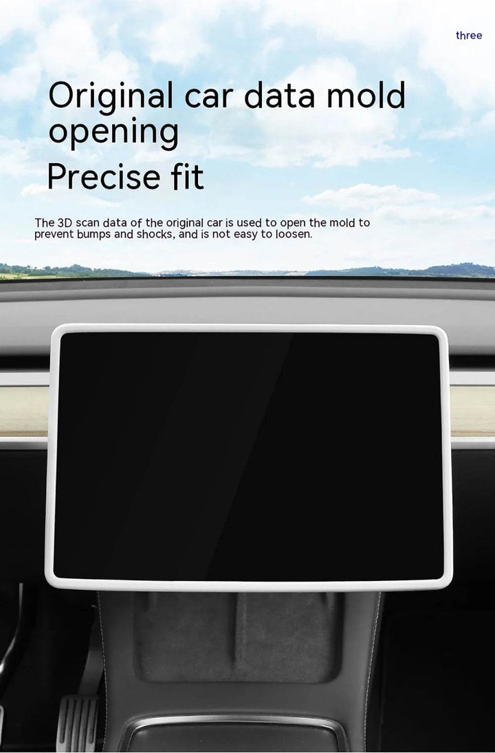 Tesla Model 3 Screen Protector - Anti-Collision Frame - Carmodza.com