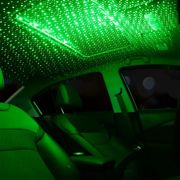 Galaxy Star Projector Lamp - Adjustable USB Powered LED Night Light for Car Roof - Carmodza.com