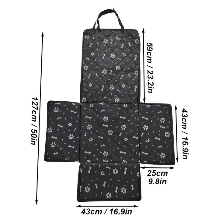 Pet Dog Cat Carrier Car Bag - Waterproof Folding Hammock for Travel - Carmodza.com
