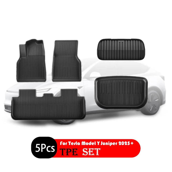 Tesla Model Y 2025 Mats - TPE Waterproof Floor Protection - Carmodza.com