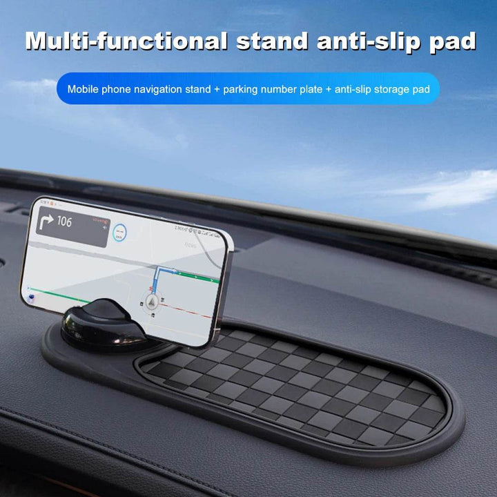 Anti-Slip Car Dashboard Organizer Mat with 360° Phone Holder - Carmodza.com