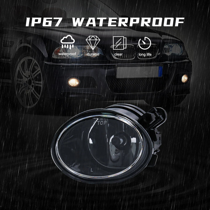 BMW E46 E39 M Fog Lights Smoked Driving Lamp Kit (01-06) - Carmodza.com