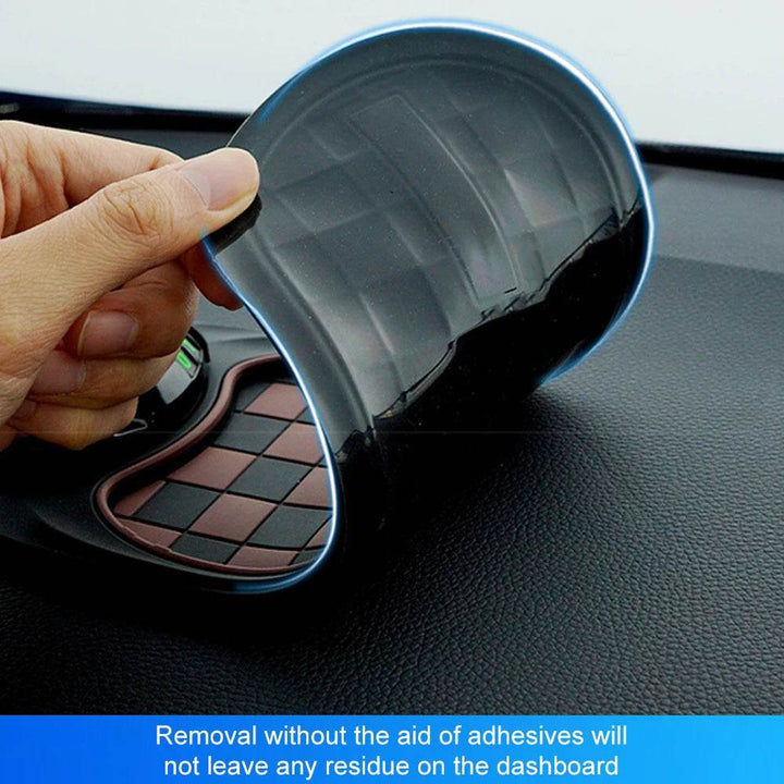 Anti-Slip Car Dashboard Organizer Mat with 360° Phone Holder - Carmodza.com
