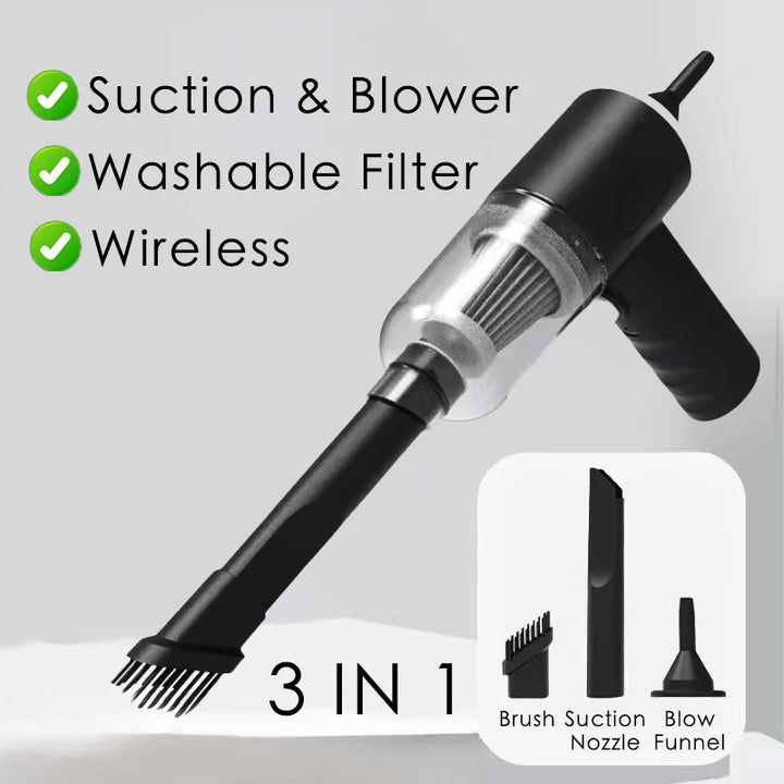 6-in-1 Wireless Car Vacuum Cleaner | 9000Pa Suction & Blower - Carmodza.com