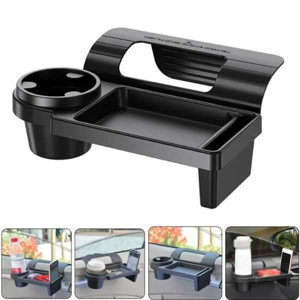 Car Door Window Organizer Tray with Cup & Phone Holder - Carmodza.com