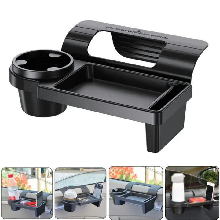 Car Door Window Organizer Tray with Cup & Phone Holder - Carmodza.com