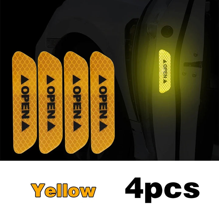 Car Door Reflective Warning Stickers | High-Visibility Safety Decals - Carmodza.com