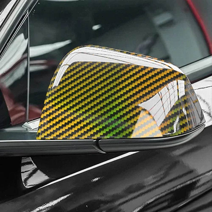 Holographic Carbon Fiber Vinyl Wrap | Glossy Car Sticker Film - Carmodza.com