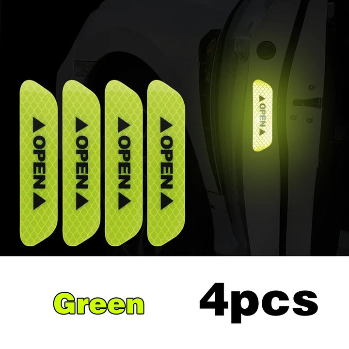 Car Door Reflective Warning Stickers | High-Visibility Safety Decals - Carmodza.com
