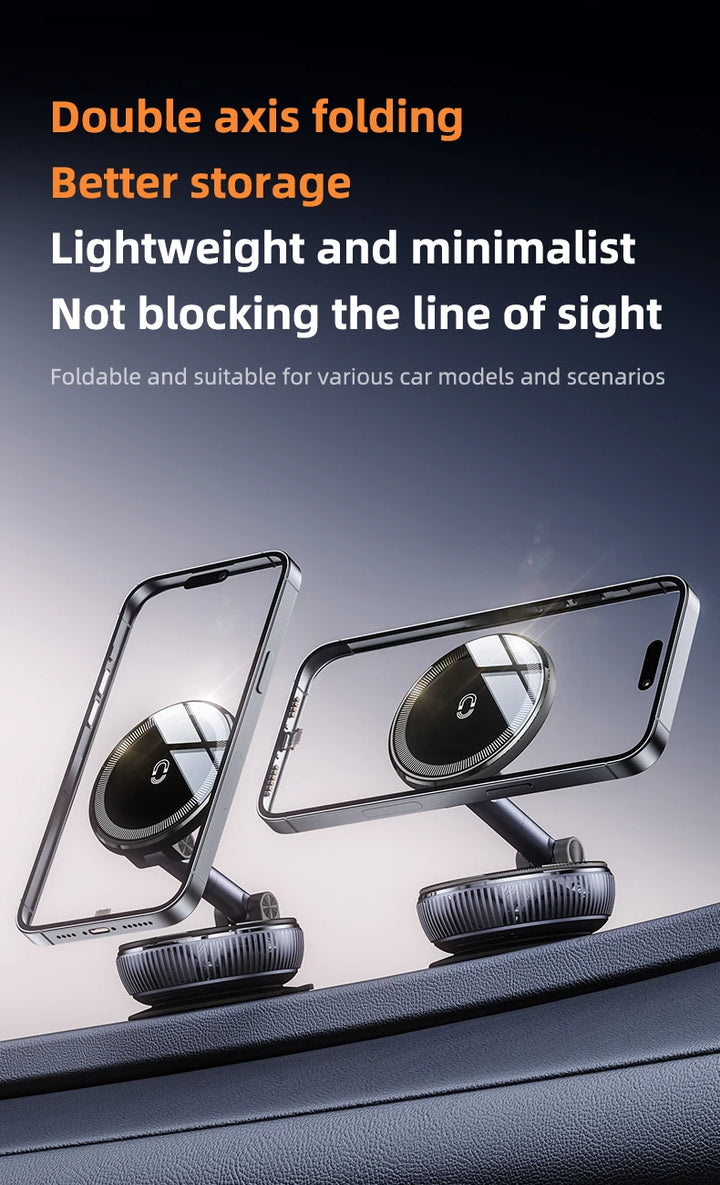 Magnetic Car Phone Holder Mount | 360° Rotating & Foldable - Carmodza.com