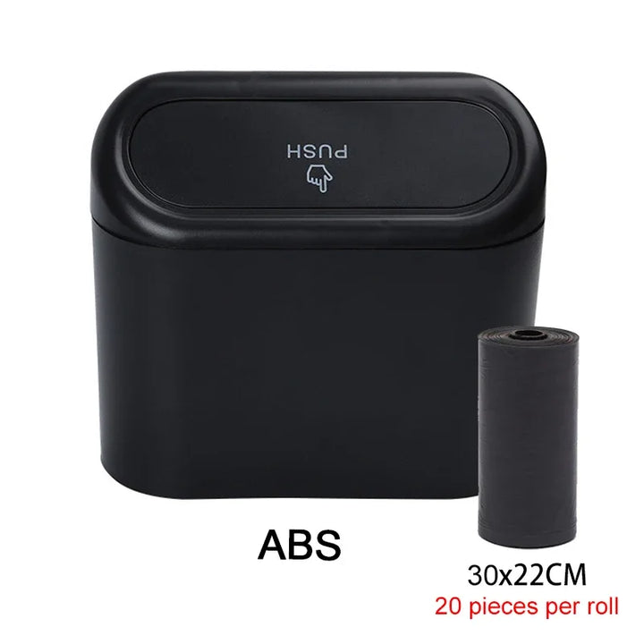 Car Trash Can with Lid – Leak-Proof Mini Bin with 60 Bags - Carmodza.com