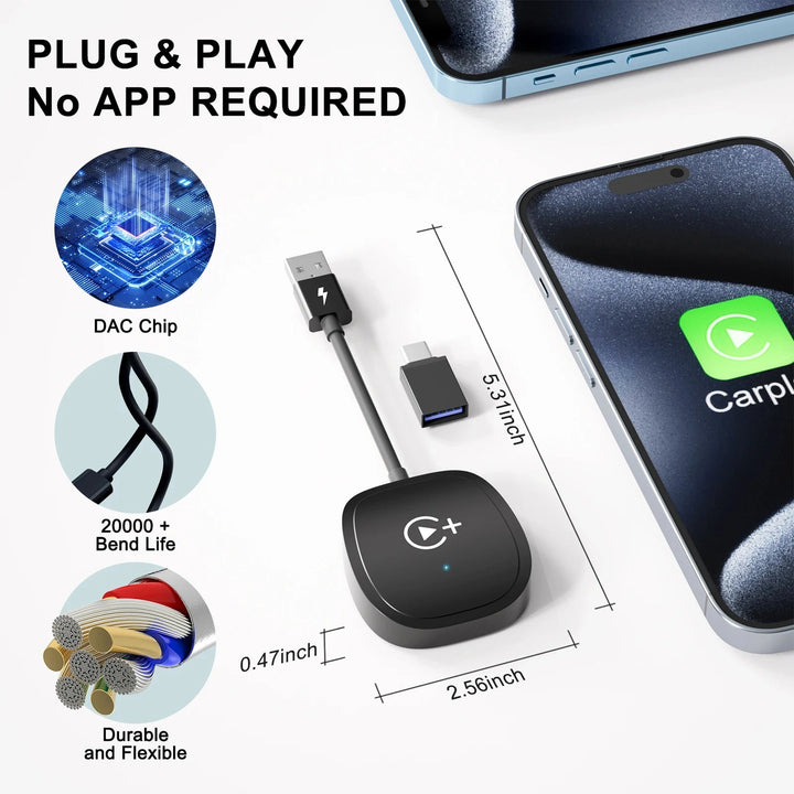 Wireless CarPlay Video Streaming Adapter with Netflix & YouTube - Carmodza.com