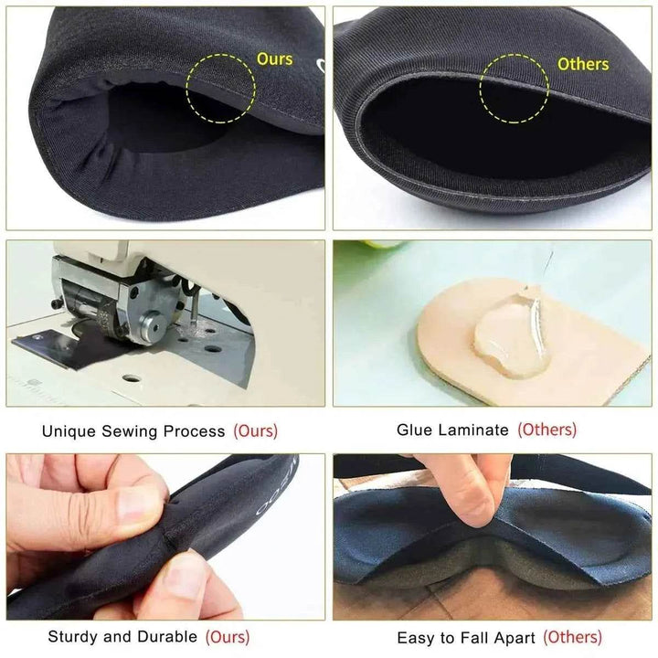 3D Contoured Sleep Eye Mask – Light Blocking Night Blindfold - Carmodza.com