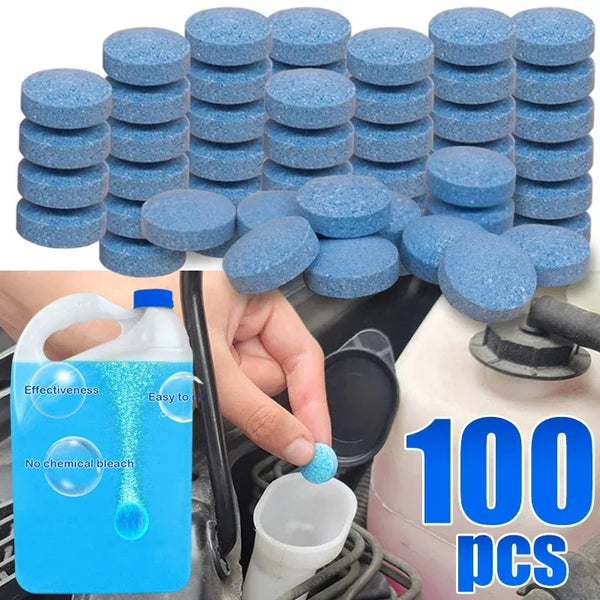 Windshield Washer Effervescent Tablets (100 Pcs Pack) - Carmodza.com