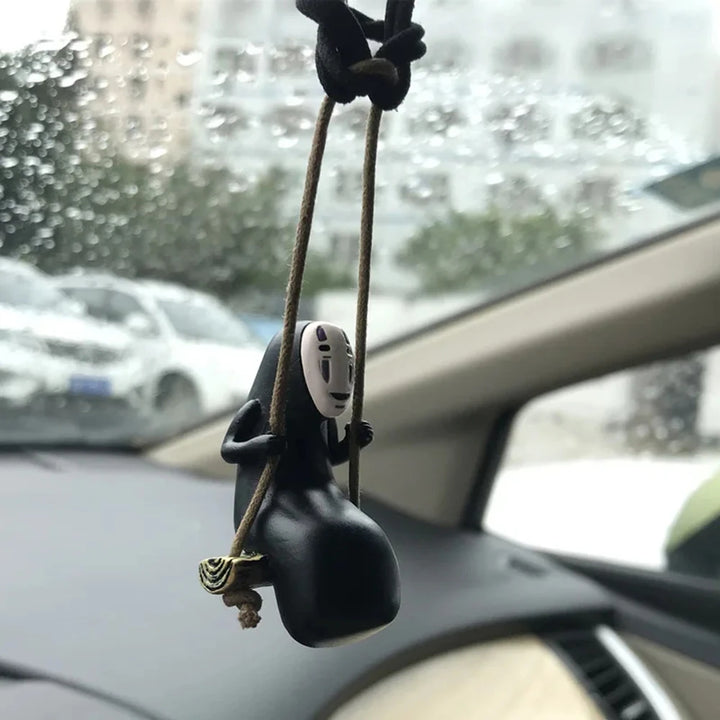 Cute Anime Car Ornaments Faceless Male Pendant for Rearview Mirror - Carmodza.com