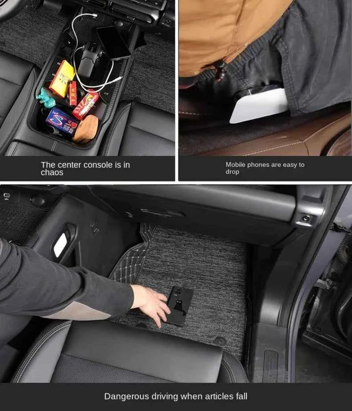Car Seat Gap Storage Box – Leather Organizer for Extra Space - Carmodza.com