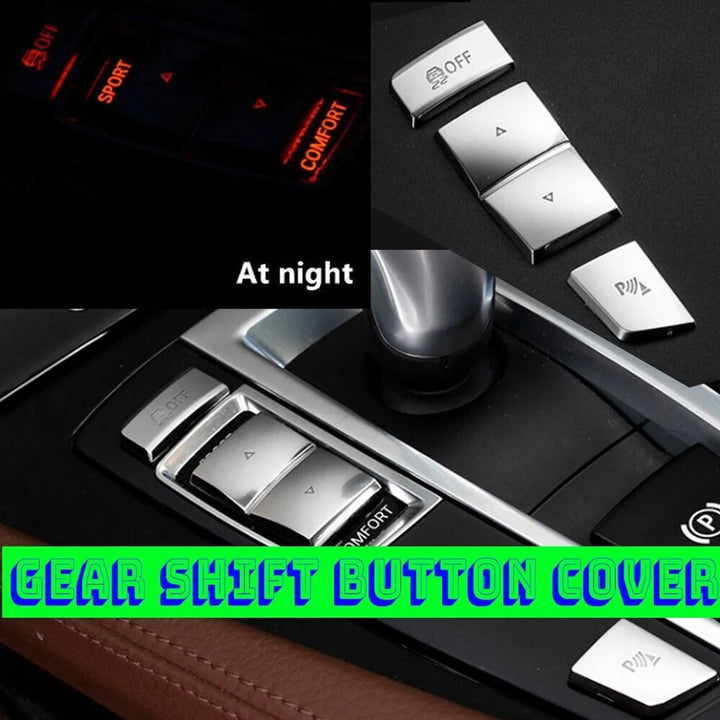 BMW Interior Switch Button Covers | Premium Silver ABS Trim Set - Carmodza.com