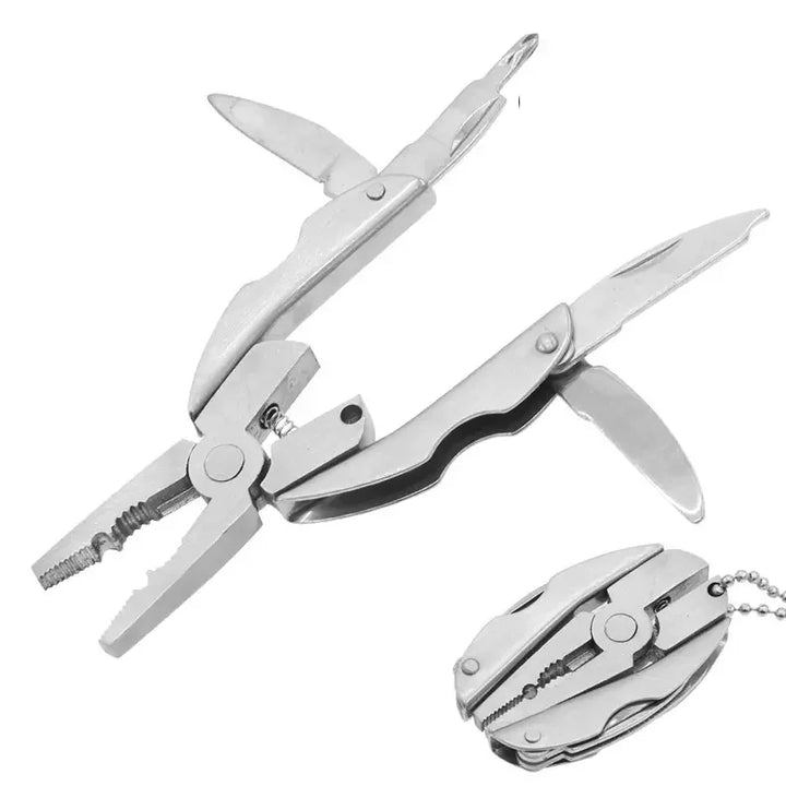 Multi-Tool Pliers Knife Keychain Screwdriver – Compact & Durable - Carmodza.com