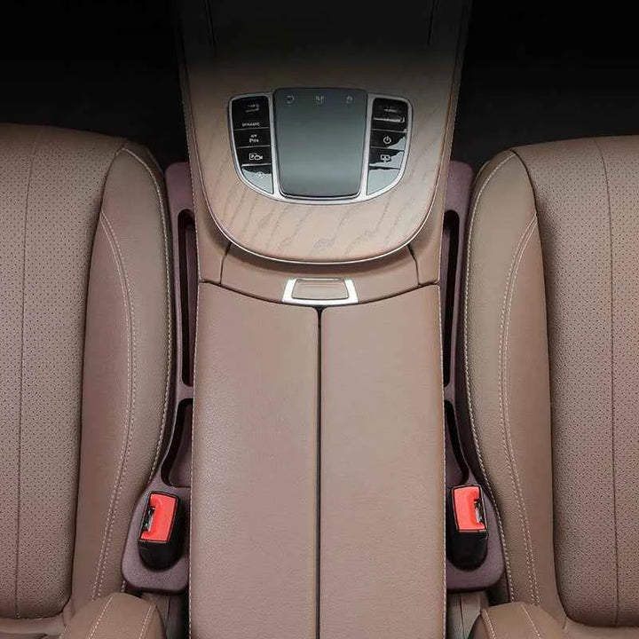 Seat Gap Filler for Cars – Anti-Drop Strip with Mini Organizer Tray - Carmodza.com