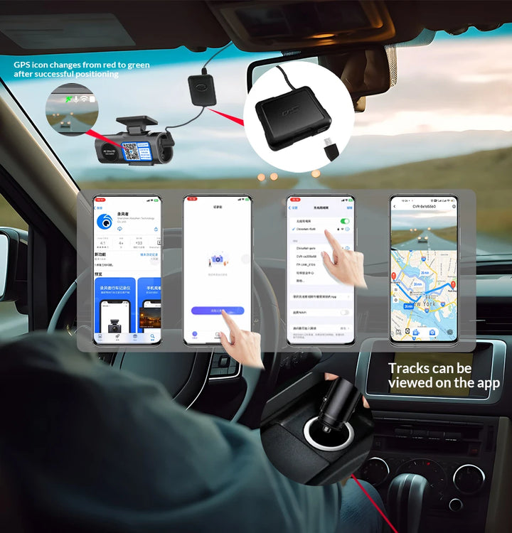 4K UHD Dash Cam Recorder - Car Camera with WiFi & GPS - Carmodza.com