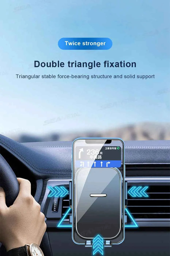 Universal Car Air Vent Phone Holder with Stable Metal Hook - Carmodza.com