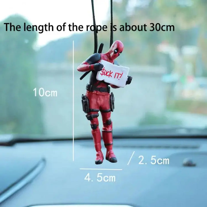 Deadpool Car Pendant for Rearview Mirror Keychain and Decorative Ornaments - Carmodza.com