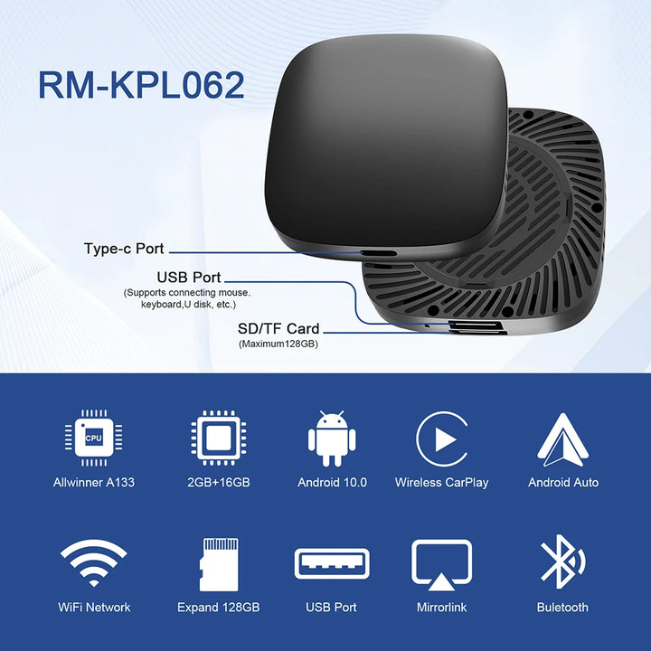 Smart CarPlay AI Box Adapter for Wireless Android Auto & CarPlay - Carmodza.com