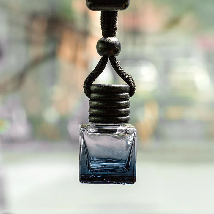 Car Hanging Glass Perfume Bottle – Decorative Empty Aroma Diffuser - Carmodza.com