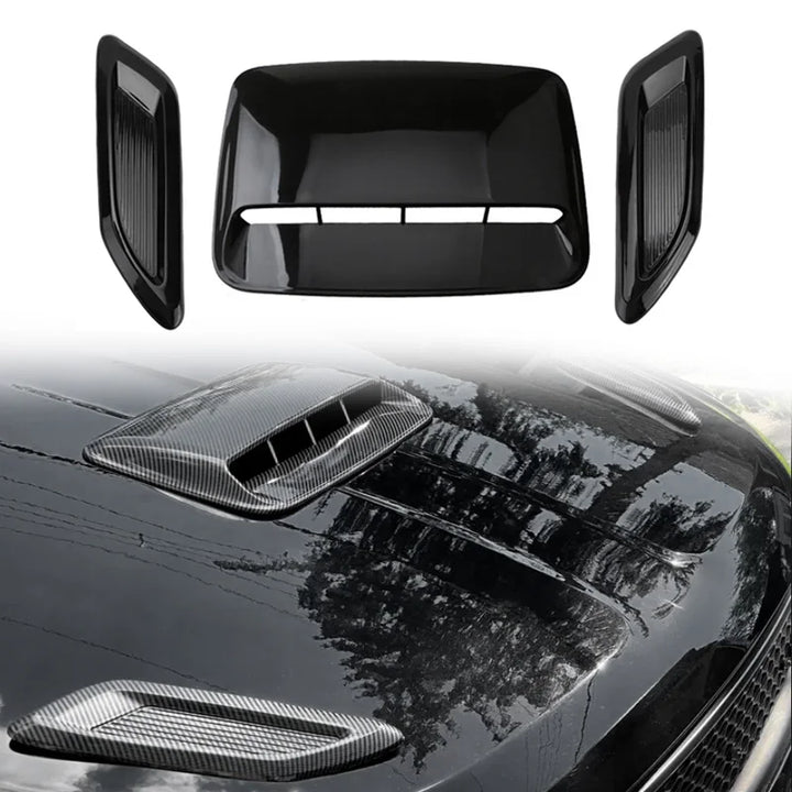 Universal Car Air: Flow Decorative Intake Hood Scoop Bonnet Vent - Carmodza.com