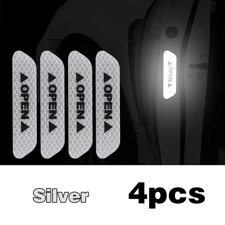 Car Door Reflective Warning Stickers | High-Visibility Safety Decals - Carmodza.com