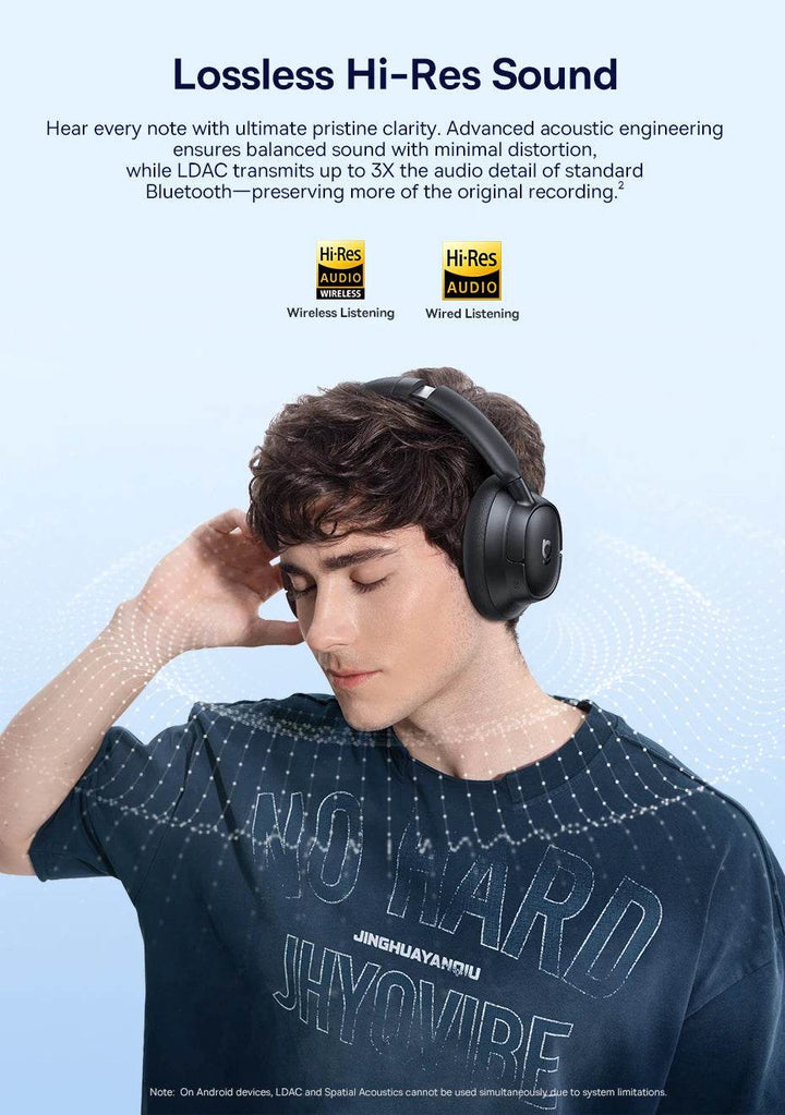 Baseus Wireless Noise Canceling Headphones - 120H Playtime - Carmodza.com