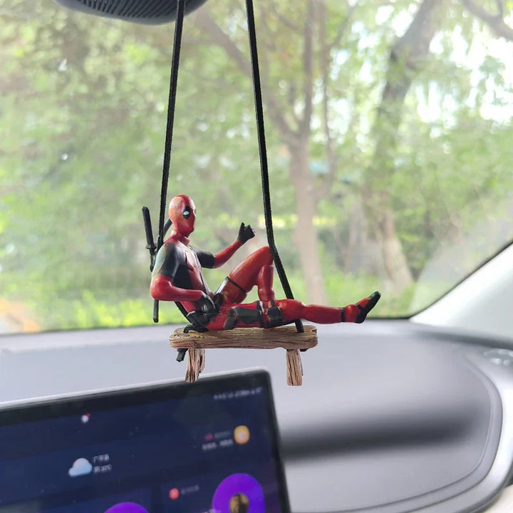 Deadpool Car Pendant for Rearview Mirror Keychain and Decorative Ornaments - Carmodza.com