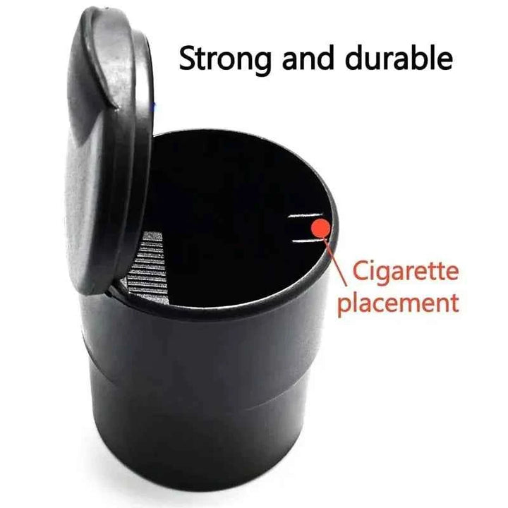 Car LED Ashtray Storage Cup – Portable Auto Garbage Container - Carmodza.com