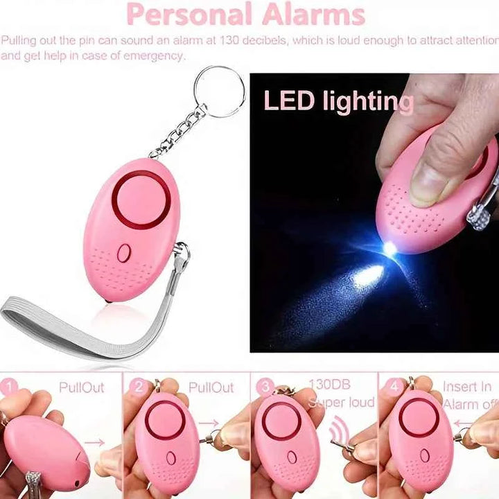 Women's Car Safety Keychain Set | 12-Piece Personal Alarm Kit - Carmodza.com