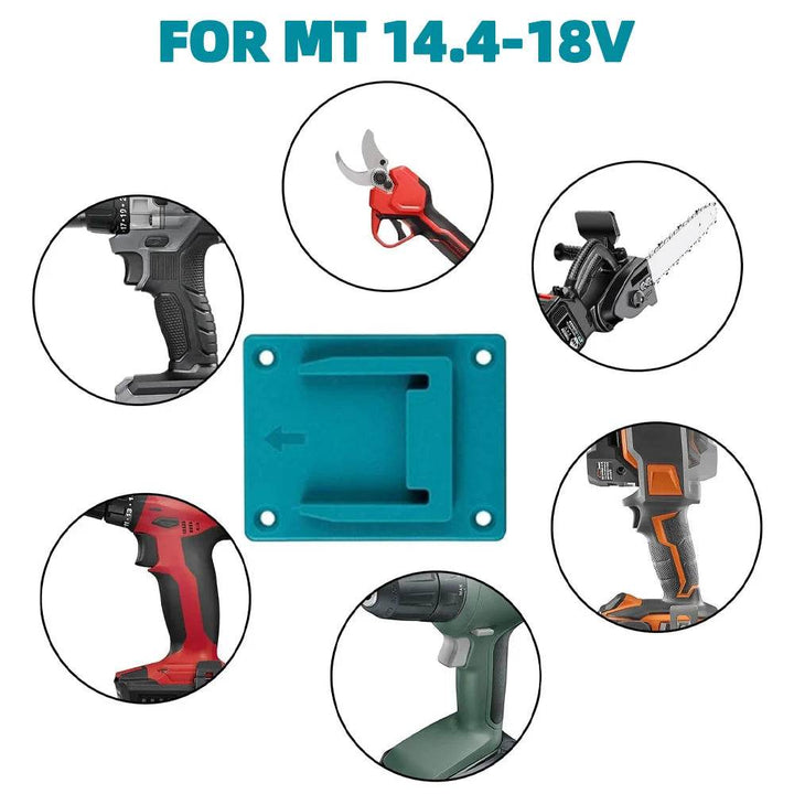 Power Tool Wall Mount Holder for Makita, Milwaukee & Dewalt (5-Pack) - Carmodza.com
