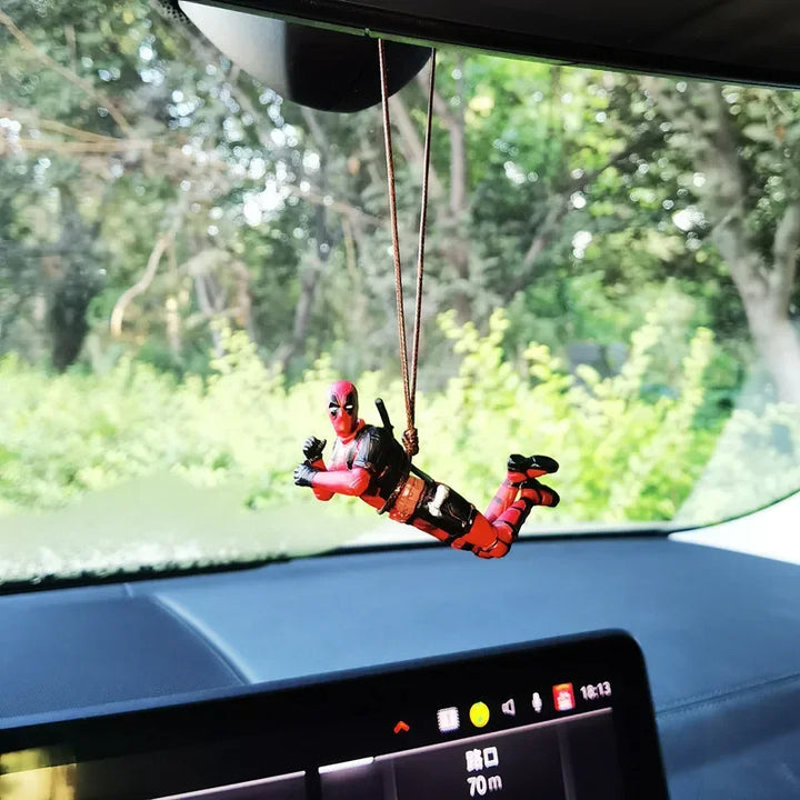 Deadpool Car Pendant for Rearview Mirror Keychain and Decorative Ornaments - Carmodza.com