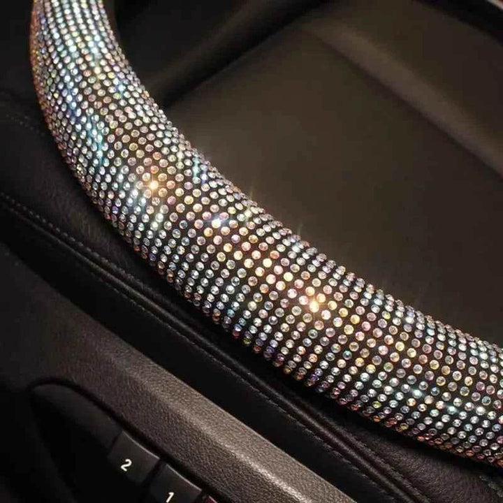 Bling Rhinestone Steering Wheel Cover | Universal Fit Sparkly Grip - Carmodza.com