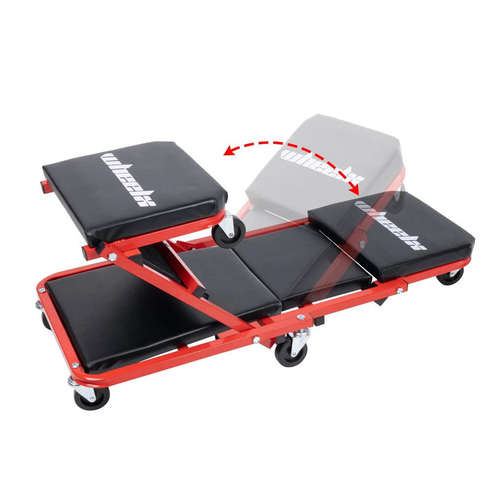 3-in-1 Folding Mechanic Creeper Seat & Stool for Garage - Carmodza.com